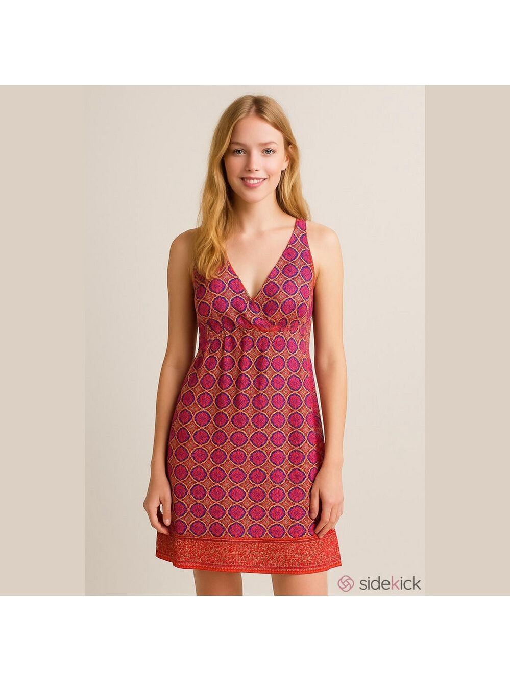 St. John's Bay Dress Plus Extra Large Pink Orange Floral